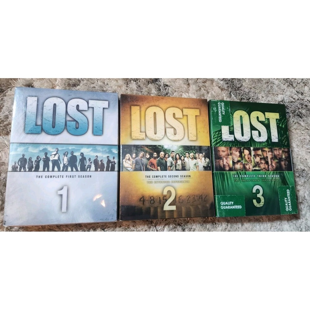 Lost Seasons 1,2,3, DVDs used Bundle